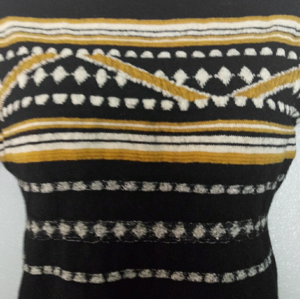 FREE PEOPLE Wool 3/4 Sleeve Mini Sweater Dress - Picture 3 of 6